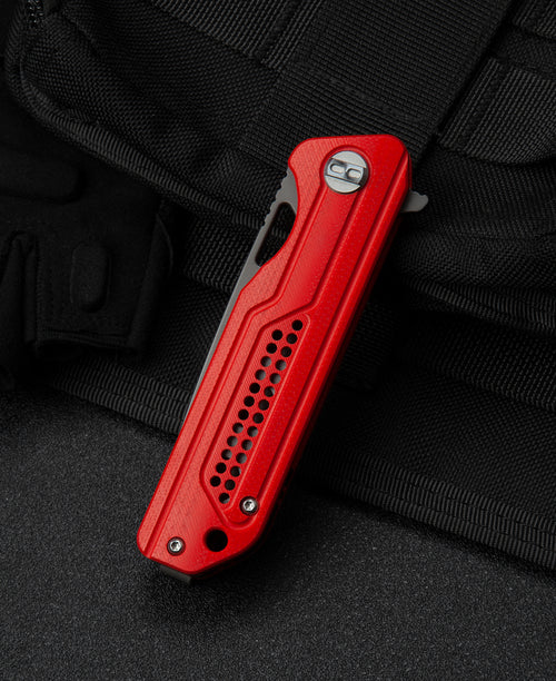 BESTECH Zatvárací nôž CIRCUIT LinerLock Grey PVD - red (BG35C-2)