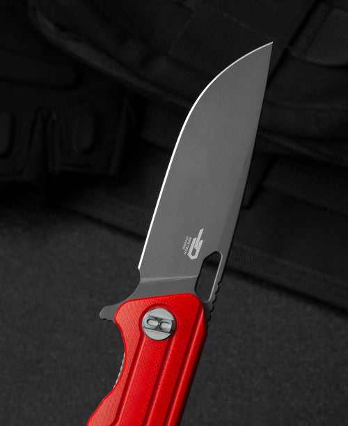 BESTECH Zatvárací nôž CIRCUIT LinerLock Grey PVD - red (BG35C-2)
