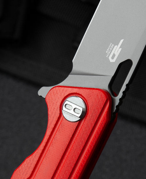 BESTECH Zatvárací nôž CIRCUIT LinerLock Grey PVD - red (BG35C-2)