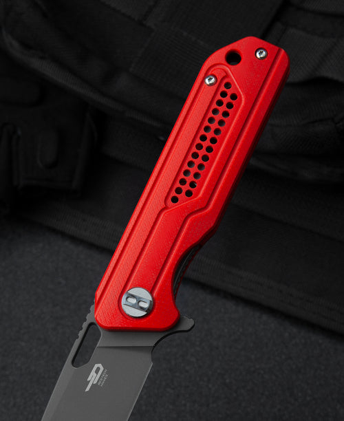 BESTECH Zatvárací nôž CIRCUIT LinerLock Grey PVD - red (BG35C-2)