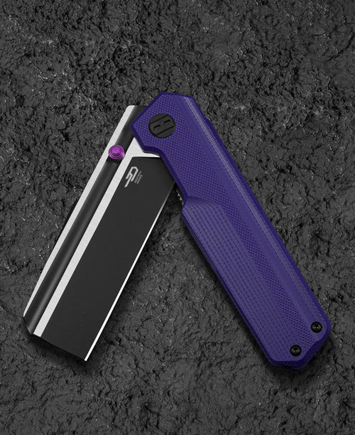 BESTECH Zatvárací nôž TARDIS LinerLock Black PVD - purple (BG54B)