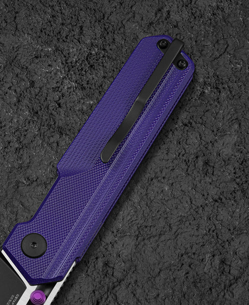 BESTECH Zatvárací nôž TARDIS LinerLock Black PVD - purple (BG54B)