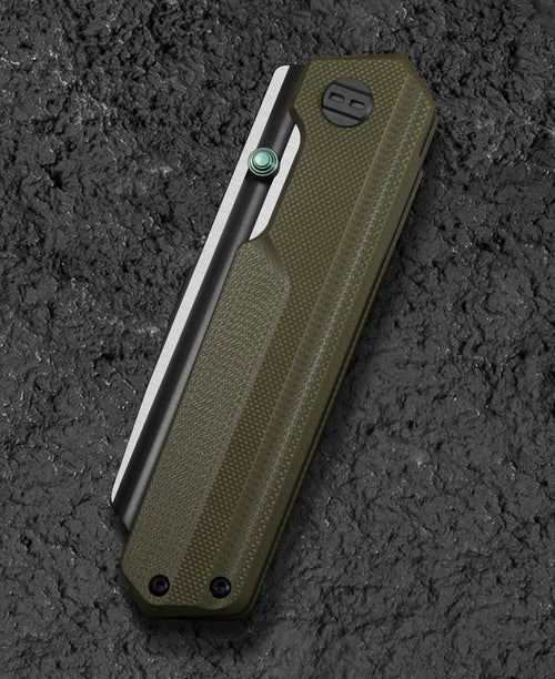 BESTECH Zatvárací nôž TARDIS LinerLock Black PVD - OD green (BG54C)