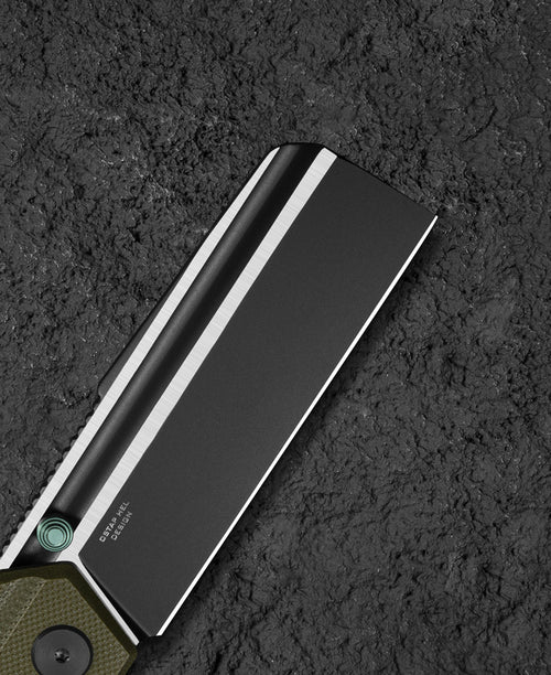 BESTECH Zatvárací nôž TARDIS LinerLock Black PVD - OD green (BG54C)