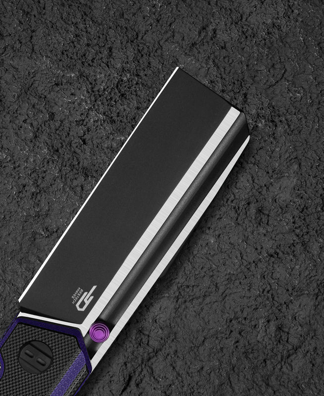 BESTECH Zatvárací nôž TARDIS LinerLock Black PVD - purple / black (BG54D)