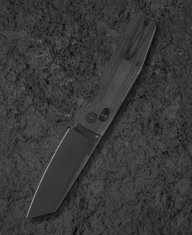 BESTECH Zatvárací nôž SLASHER BarLock Black SW - black micarta (BG56A-2)