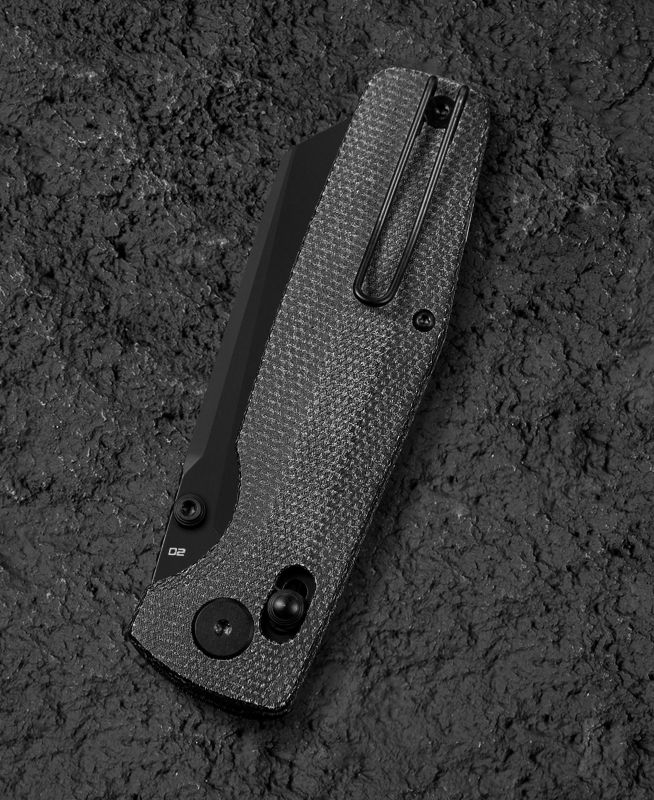 BESTECH Zatvárací nôž SLASHER BarLock Black SW - black micarta (BG56A-2)