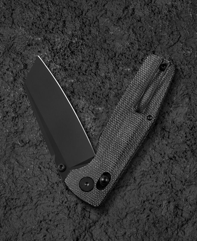 BESTECH Zatvárací nôž SLASHER BarLock Black SW - black micarta (BG56A-2)