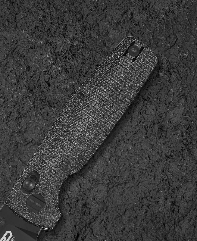 BESTECH Zatvárací nôž SLASHER BarLock Black SW - black micarta (BG56A-2)