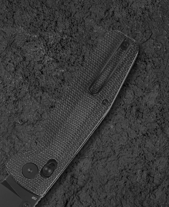BESTECH Zatvárací nôž SLASHER BarLock Black SW - black micarta (BG56A-2)