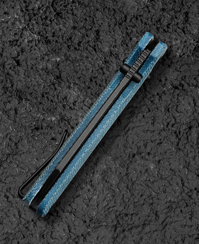BESTECH Zatvárací nôž SLASHER BarLock Black SW - blue micarta (BG56C-2)