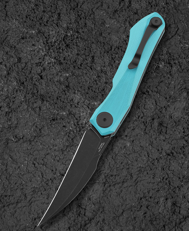 BESTECH Zatvárací nôž IVY LinerLock Black SW - light blue (BG59F)