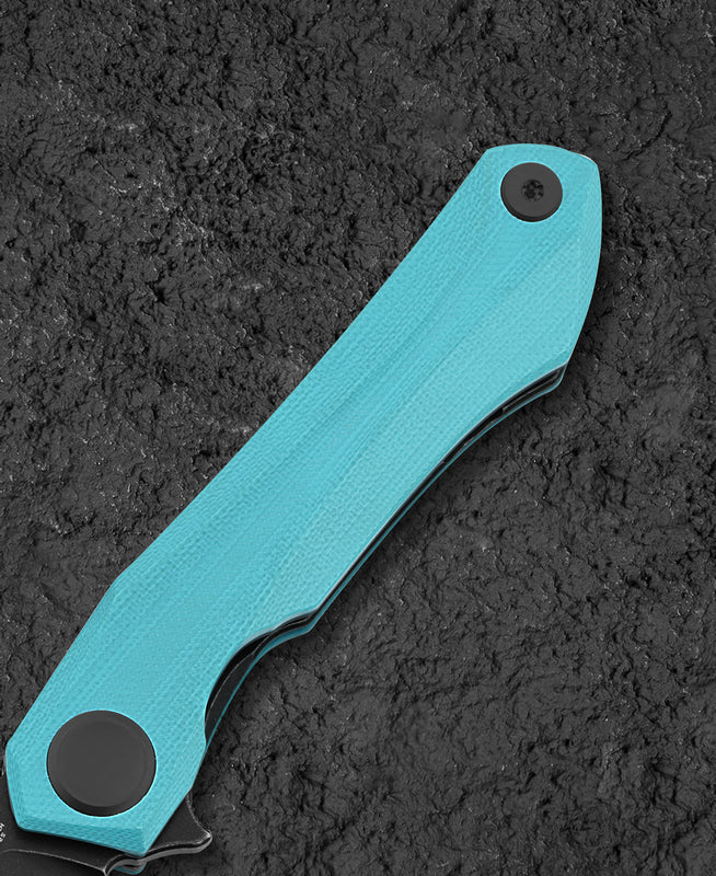 BESTECH Zatvárací nôž IVY LinerLock Black SW - light blue (BG59F)