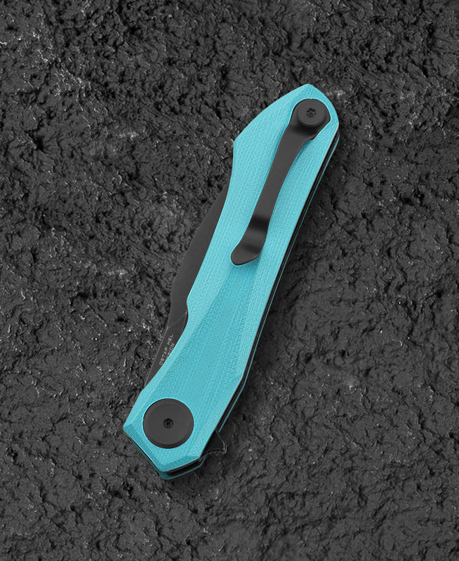 BESTECH Zatvárací nôž IVY LinerLock Black SW - light blue (BG59F)