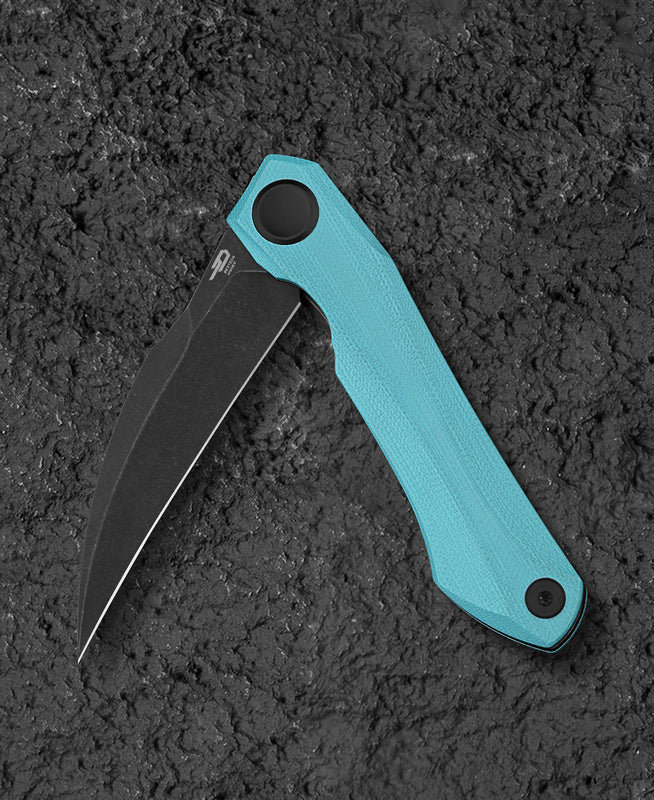 BESTECH Zatvárací nôž IVY LinerLock Black SW - light blue (BG59F)