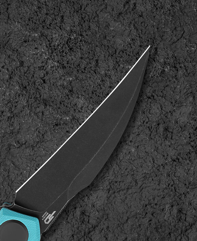 BESTECH Zatvárací nôž IVY LinerLock Black SW - light blue (BG59F)