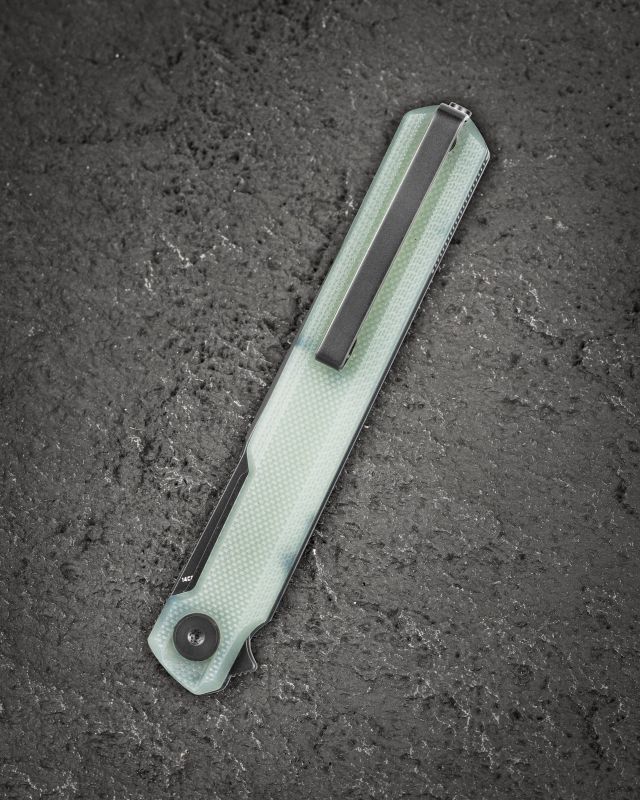 BESTECH Zatvárací nôž DUOZ LinerLock Black PVD - jade (BG65D)