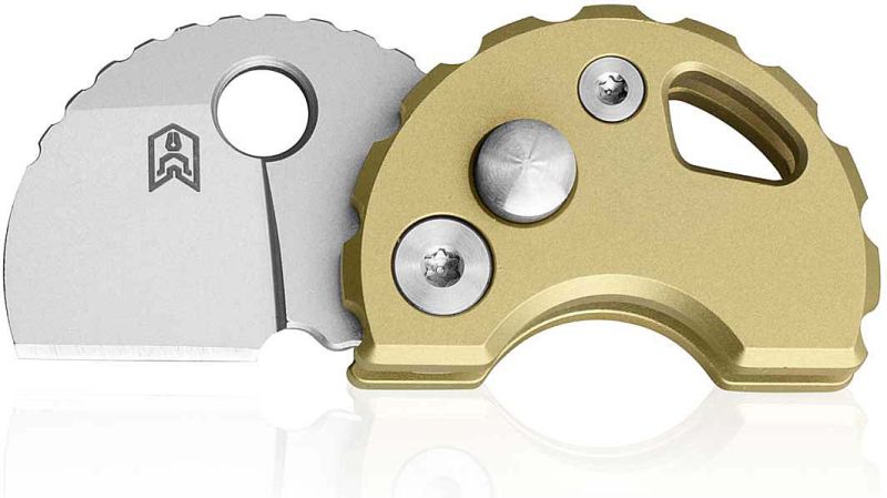 BESTECH Zatvárací nôž TURTLE ButtonLock - gold (BM20C)