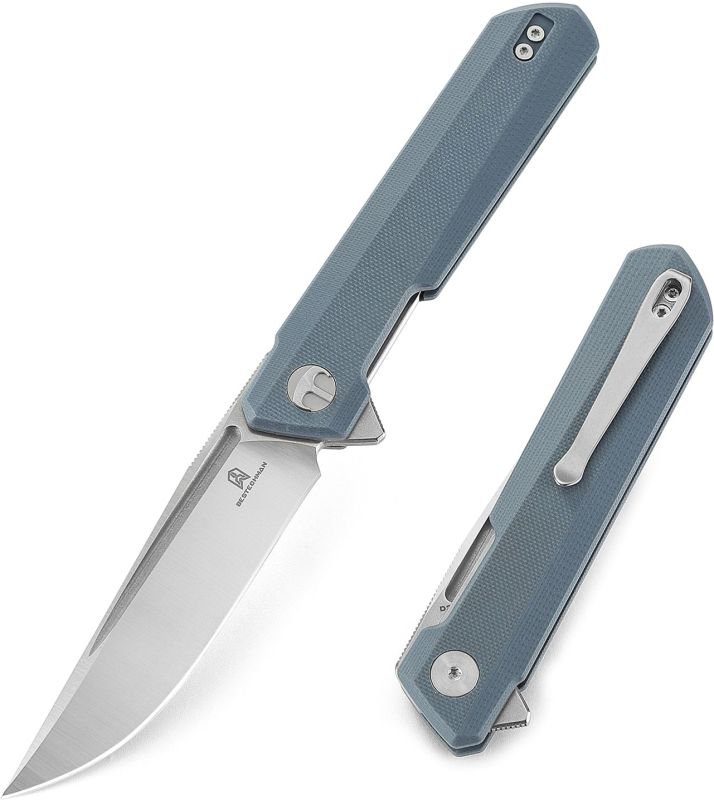 BESTECH Zatvárací nôž DUNDEE LinerLock - grey (BMK01C)