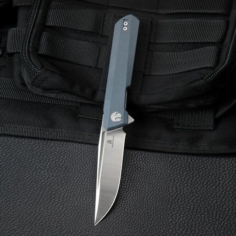 BESTECH Zatvárací nôž DUNDEE LinerLock - grey (BMK01C)