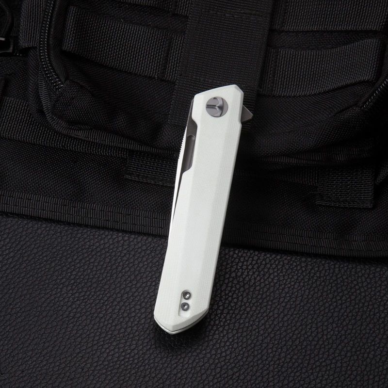 BESTECH Zatvárací nôž DUNDEE LinerLock - white (BMK01G)