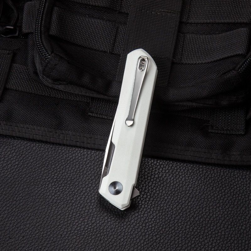 BESTECH Zatvárací nôž DUNDEE LinerLock - white (BMK01G)