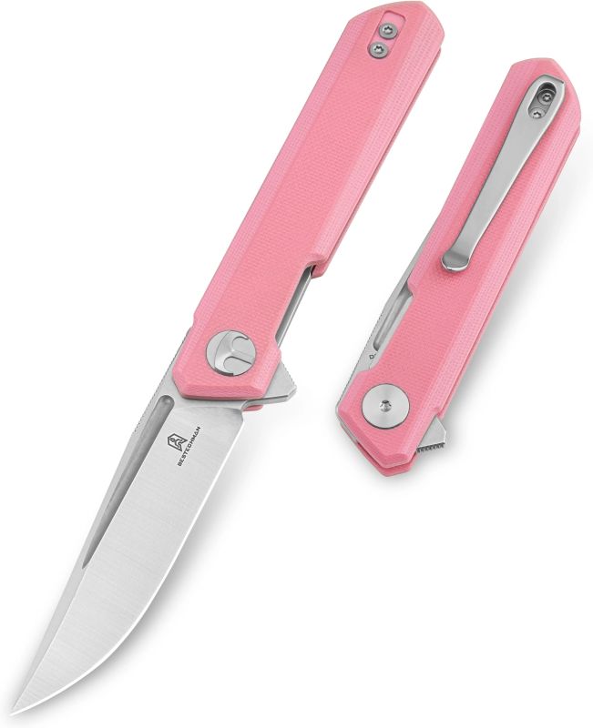 BESTECH Zatvárací nôž MINI DUNDEE LinerLock - pink (BMK03B)