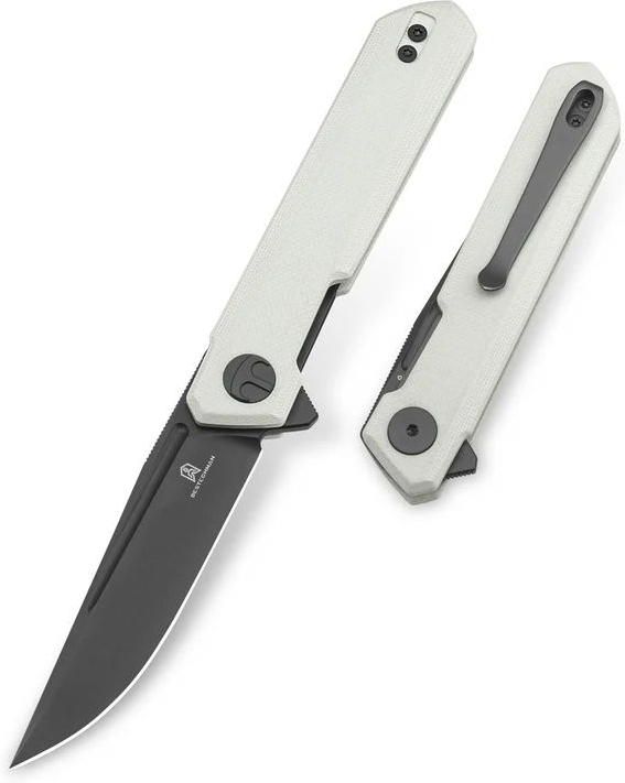 BESTECH Zatvárací nôž MINI DUNDEE LinerLock Grey PVD - white (BMK03H)