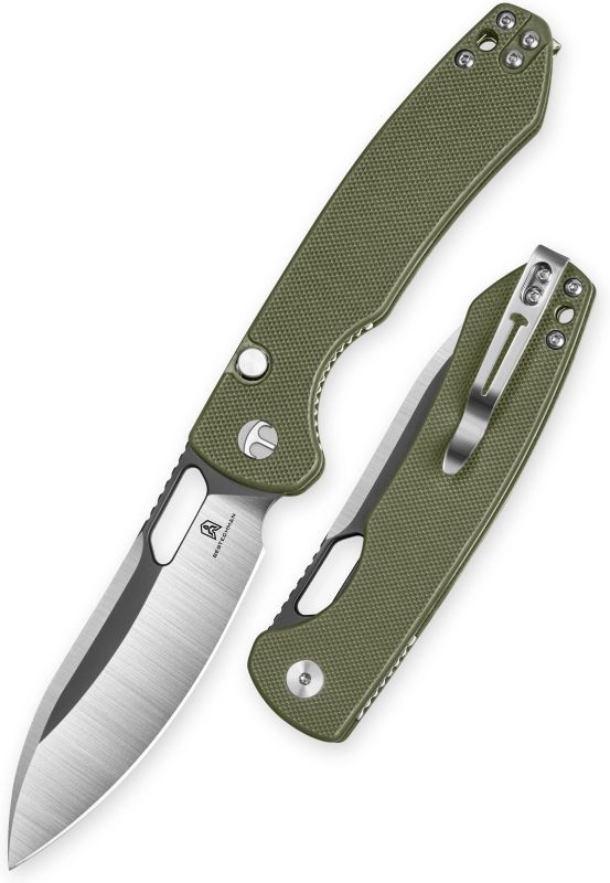 BESTECH Zatvárací nôž FIREBIRD ButtonLinerLock - OD green (BMK05C)