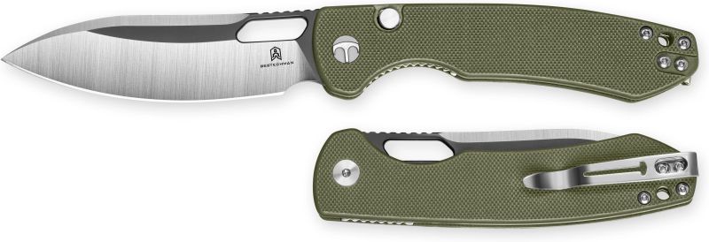 BESTECH Zatvárací nôž FIREBIRD ButtonLinerLock - OD green (BMK05C)