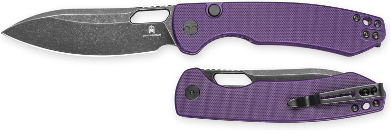 BESTECH Zatvárací nôž FIREBIRD ButtonLinerLock Black PVD - purple (BMK05D)