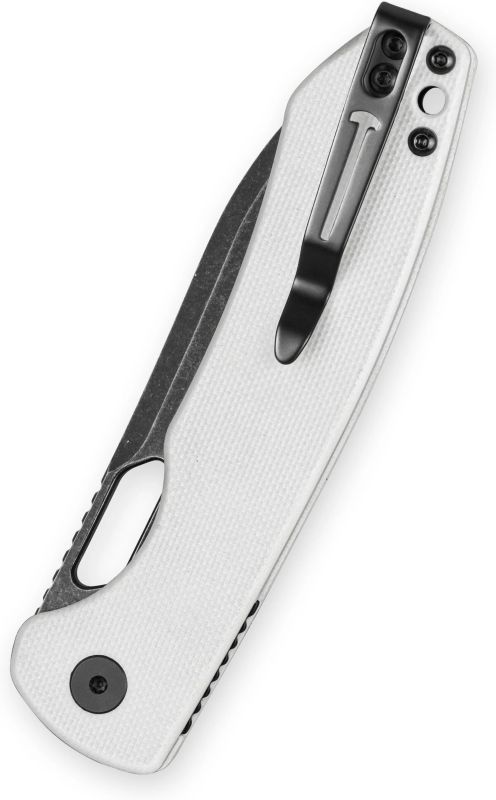BESTECH Zatvárací nôž FIREBIRD ButtonLinerLock Black PVD - white (BMK05E)