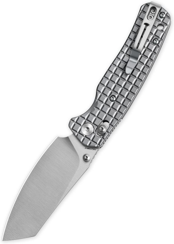 BESTECH Zatvárací nôž CICADA'S WING BarLock - Grey PVD (BMK06-S-1)