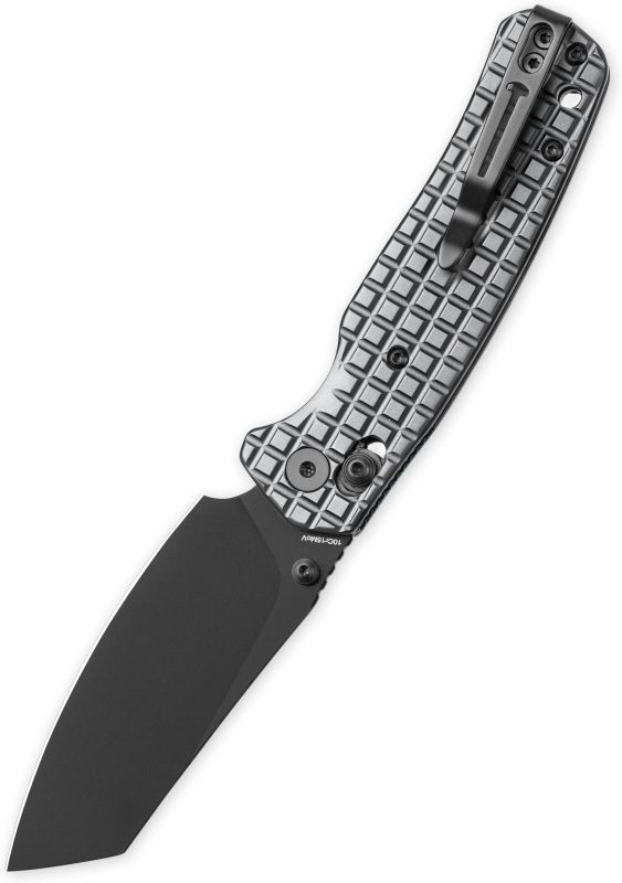 BESTECH Zatvárací nôž CICADA'S WING BarLock Black PVD - Grey PVD (BMK06-S-2)