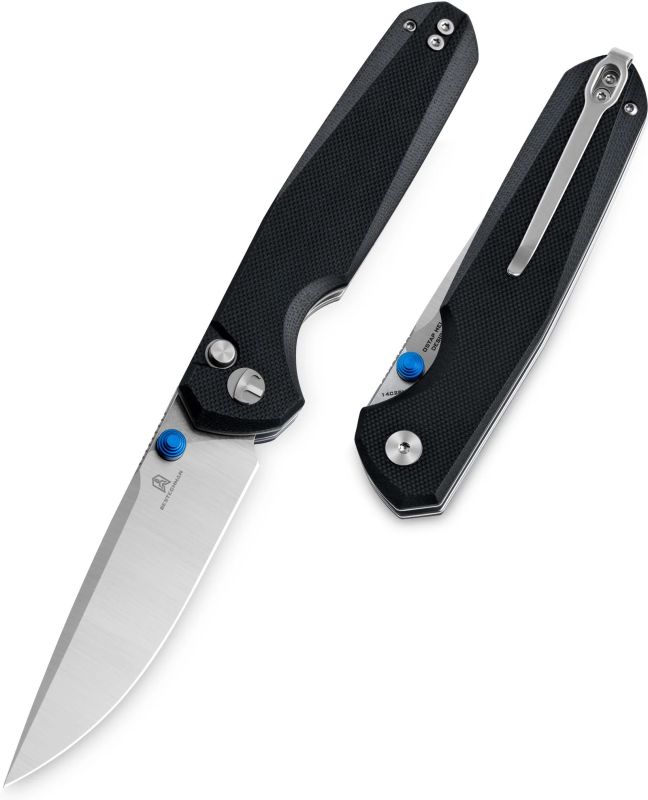 BESTECH Zatvárací nôž VELIX ButtonLock - black (BMK07A)