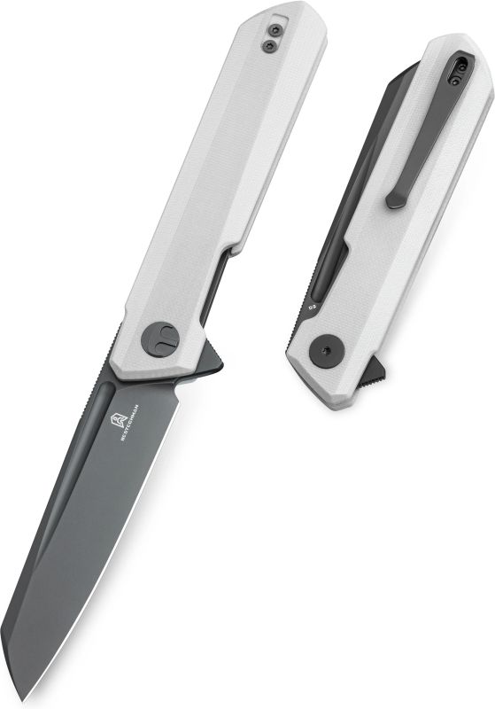 BESTECH Zatvárací nôž DUNDEE LinerLock Grey PVD - white (BMK09D)
