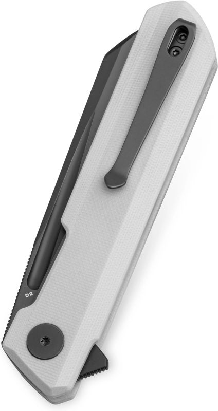 BESTECH Zatvárací nôž DUNDEE LinerLock Grey PVD - white (BMK09D)