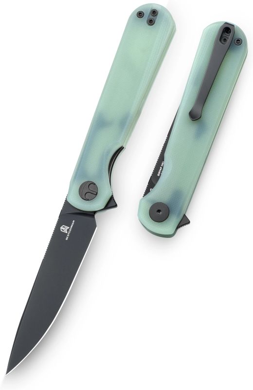 BESTECH Zatvárací nôž FLICK LinerLock Grey PVD - yellow (BMK13E)