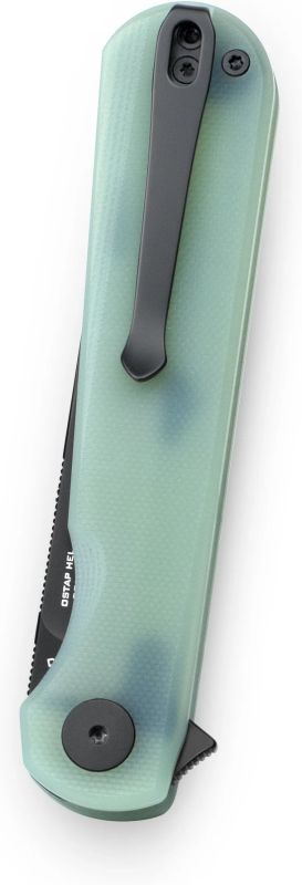 BESTECH Zatvárací nôž FLICK LinerLock Grey PVD - yellow (BMK13E)