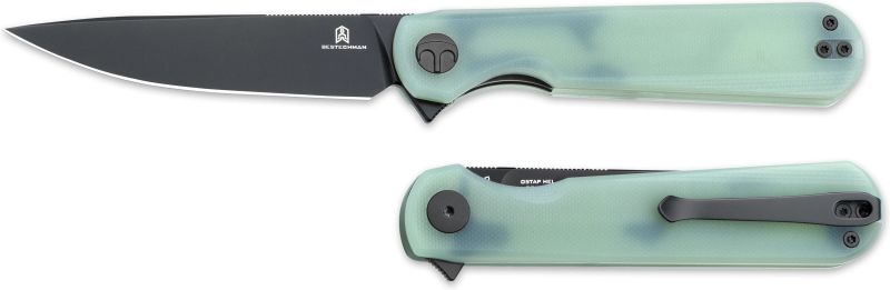 BESTECH Zatvárací nôž FLICK LinerLock Grey PVD - yellow (BMK13E)