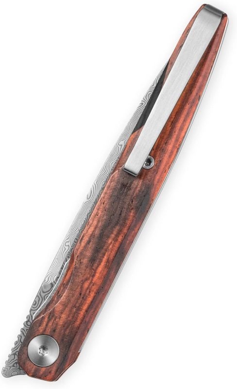 BESTECH Zatvárací nôž LANZA LinerLock Damascus - rosewood (BMK14-D-3)