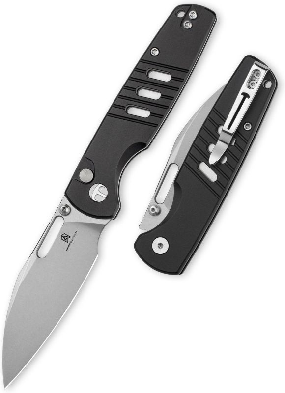 BESTECH Zatvárací nôž VECTOR ButtonLock - black (BMK15A)