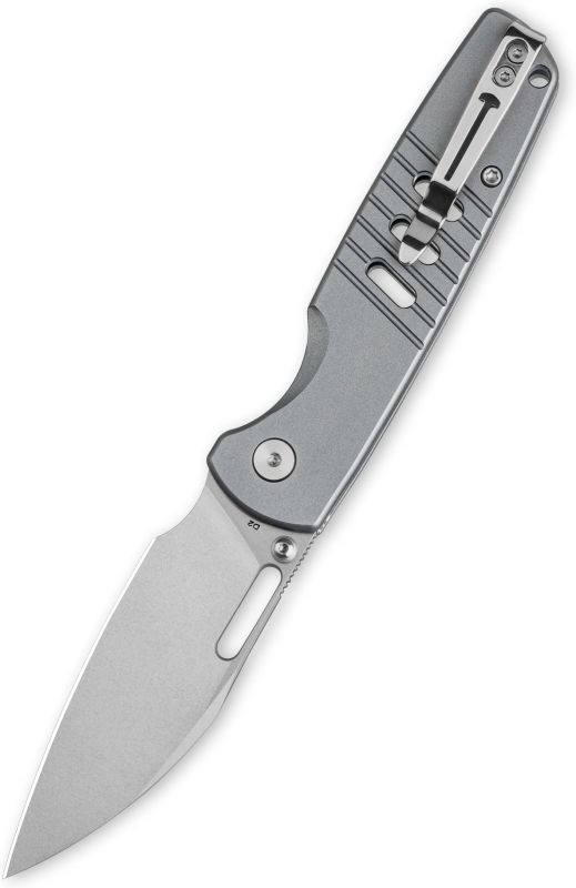 BESTECH Zatvárací nôž VECTOR ButtonLock - grey (BMK15B)