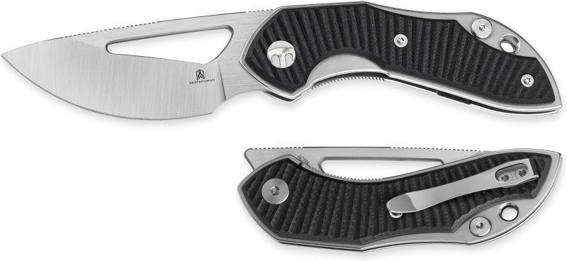 BESTECH Zatvárací nôž TRIASSIC LinerLock - black (BMK17A)