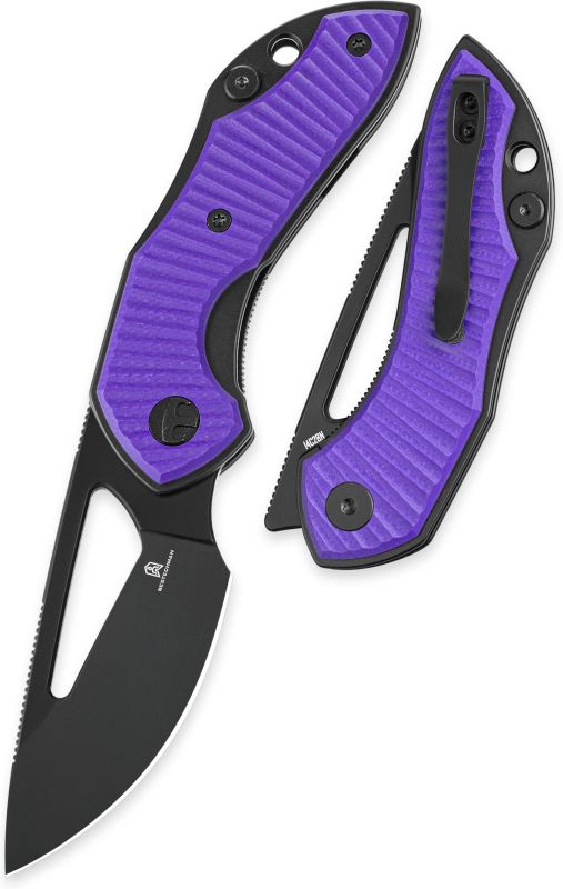 BESTECH Zatvárací nôž TRIASSIC LinerLock Black PVD - purple (BMK17C)