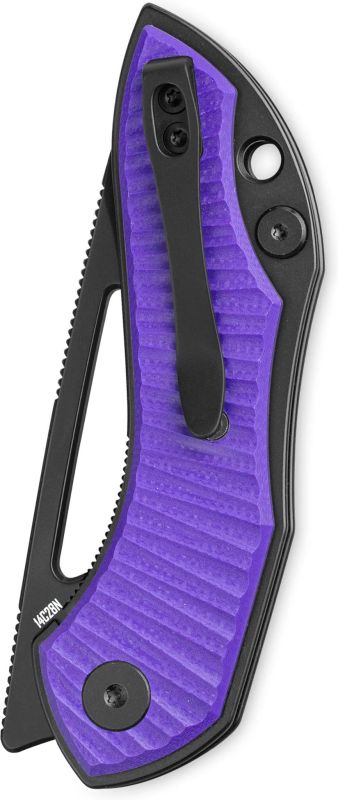 BESTECH Zatvárací nôž TRIASSIC LinerLock Black PVD - purple (BMK17C)
