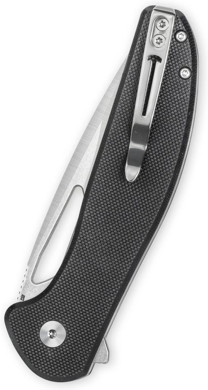BESTECH Zatvárací nôž WHALEFIN ButtonLock - black (BMK18A)