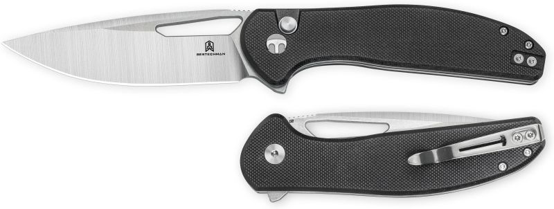 BESTECH Zatvárací nôž WHALEFIN ButtonLock - black (BMK18A)