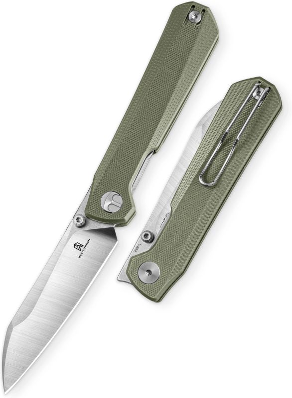 BESTECH Zatvárací nôž CURVEE LinerLock - green (BMK20B)