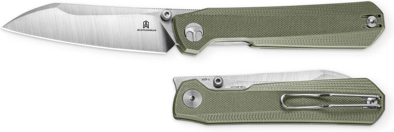 BESTECH Zatvárací nôž CURVEE LinerLock - green (BMK20B)